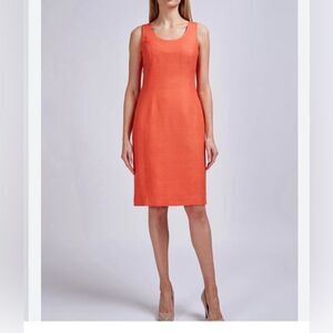 Vintage Misty Lane Dress Sleeveless Orange Size 14